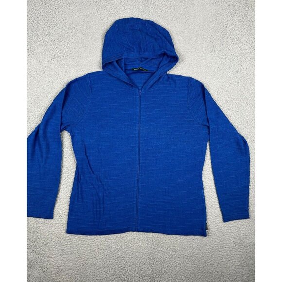 Woolrich Jacket Women XL Blue Hoodie Full Zip Lightweight Activewear Athleisure - Picture 1 of 6